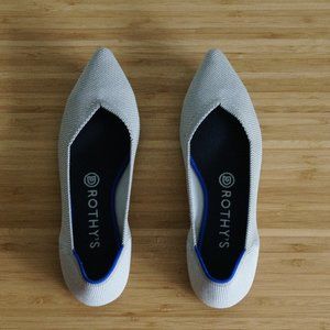 Rothy's Pointed Toe Flats - Flax